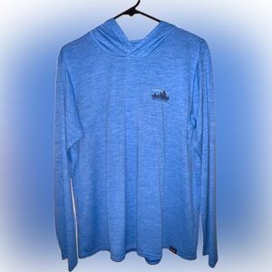 Patagonia Men’s Capilene Cool Daily Hooded Long-Sleeve Shirt, Blue, Size XL